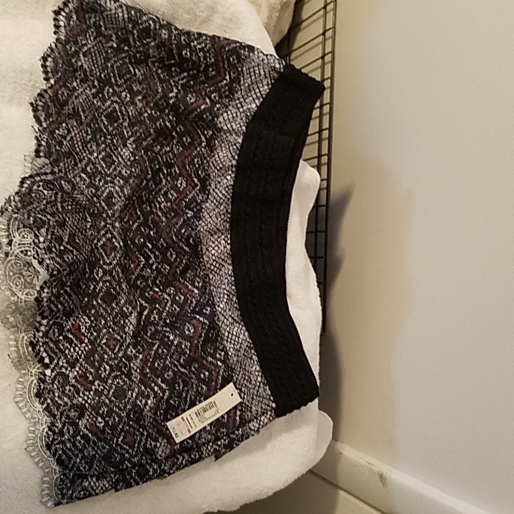 No Boundaries Layered Crochet Shorts